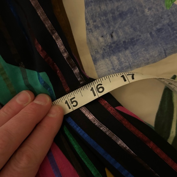 Colorful Abstract Print Gorman Glitter Magic Rocks Party Dress - Picture 5 of 7